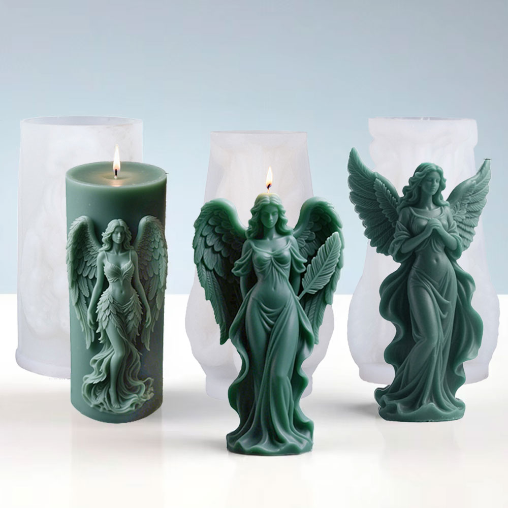 Candle Supplies In Bulk - Wings Goddess Scented Silicone Candle Mould