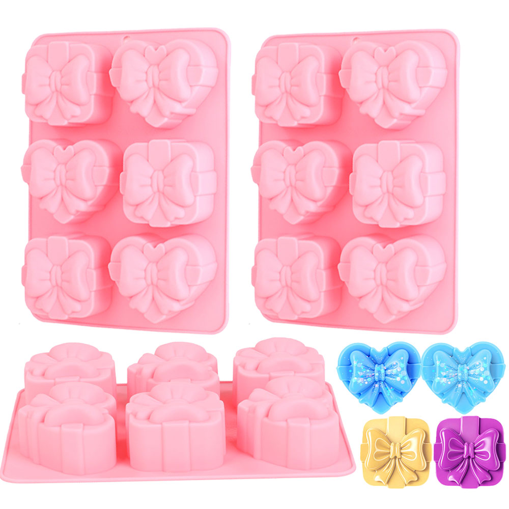 Candle Making Supplies Kit - Square Heart Shape Silicone Mold 6