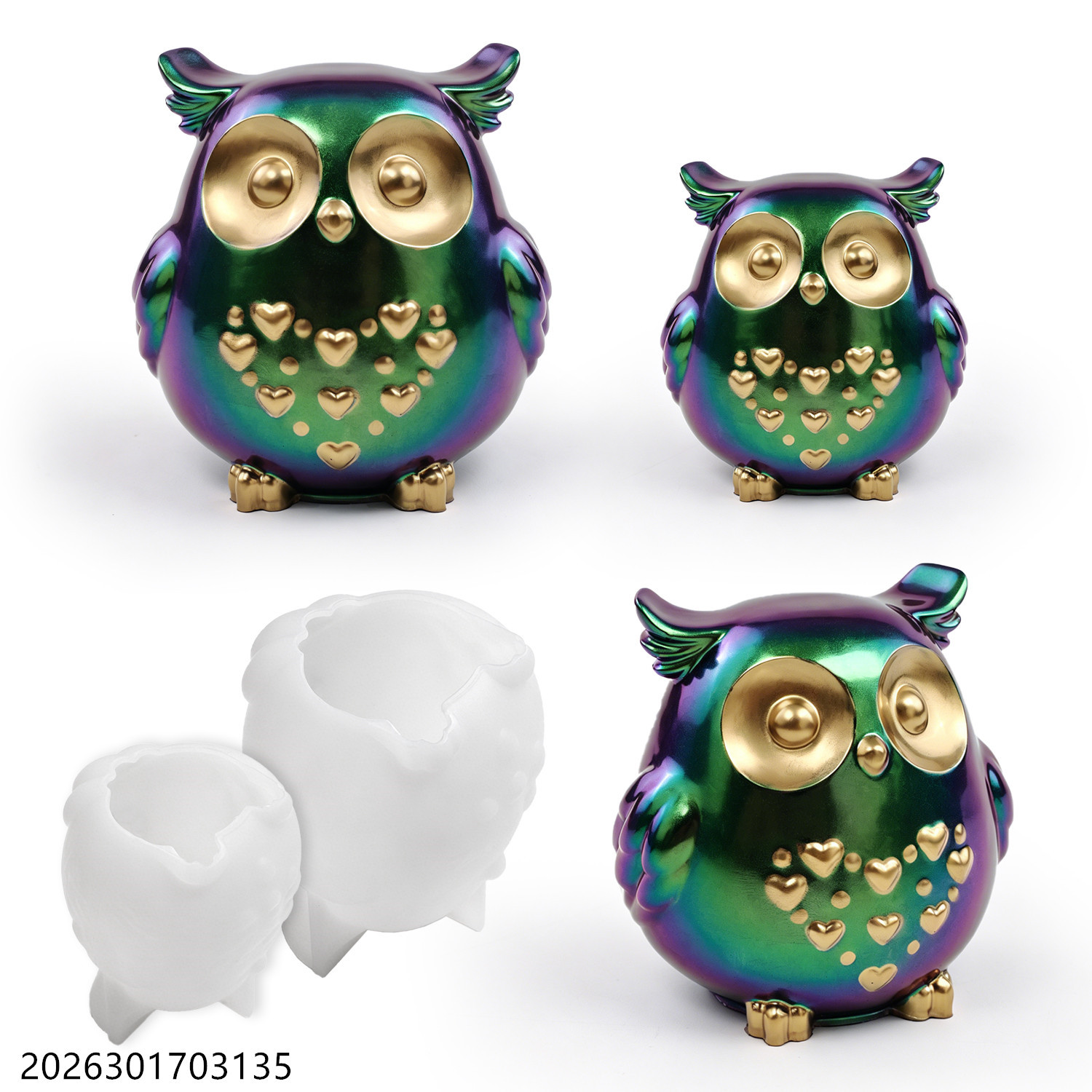 Candle Making Supplies Kit - Owl Silicone Mold 3D Bird Shape
