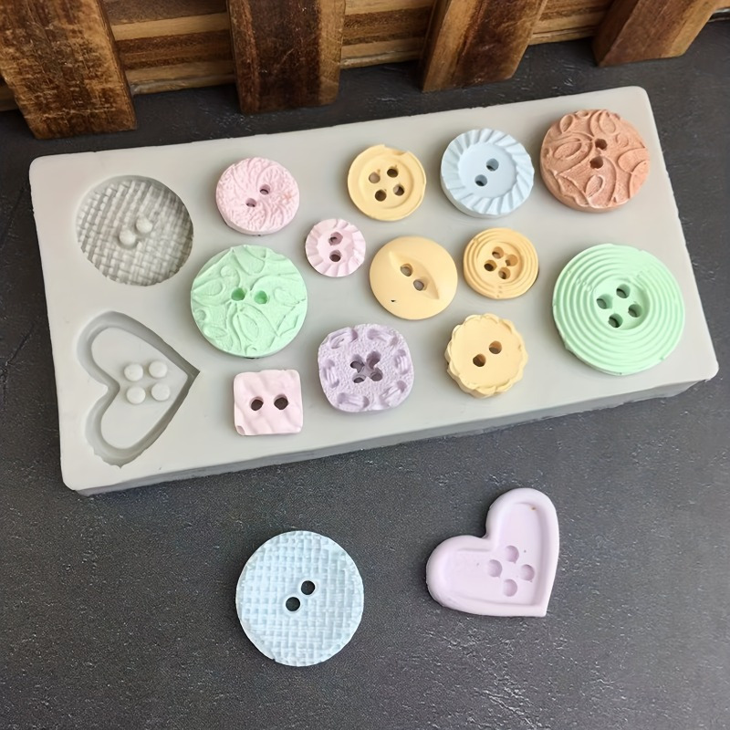 Buttons Shape Silicone Mold Si - Candle Making Supplies Kit review and price