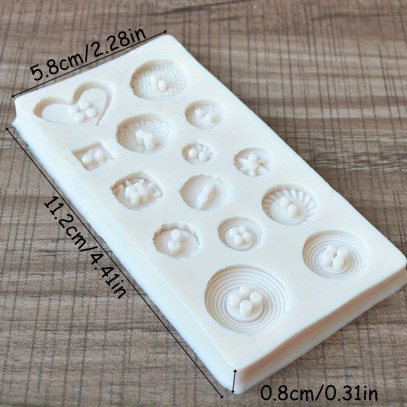 Buttons Shape Silicone Mold Si - Candle Making Supplies Kit review and price