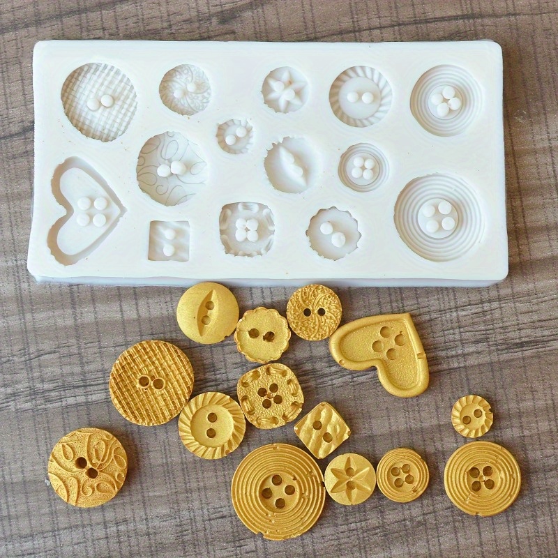 Buttons Shape Silicone Mold Si - Candle Making Supplies Kit review and price