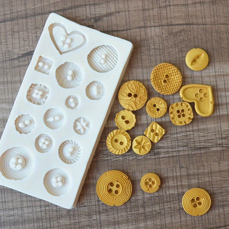 Buttons Shape Silicone Mold Si - Candle Making Supplies Kit review and price