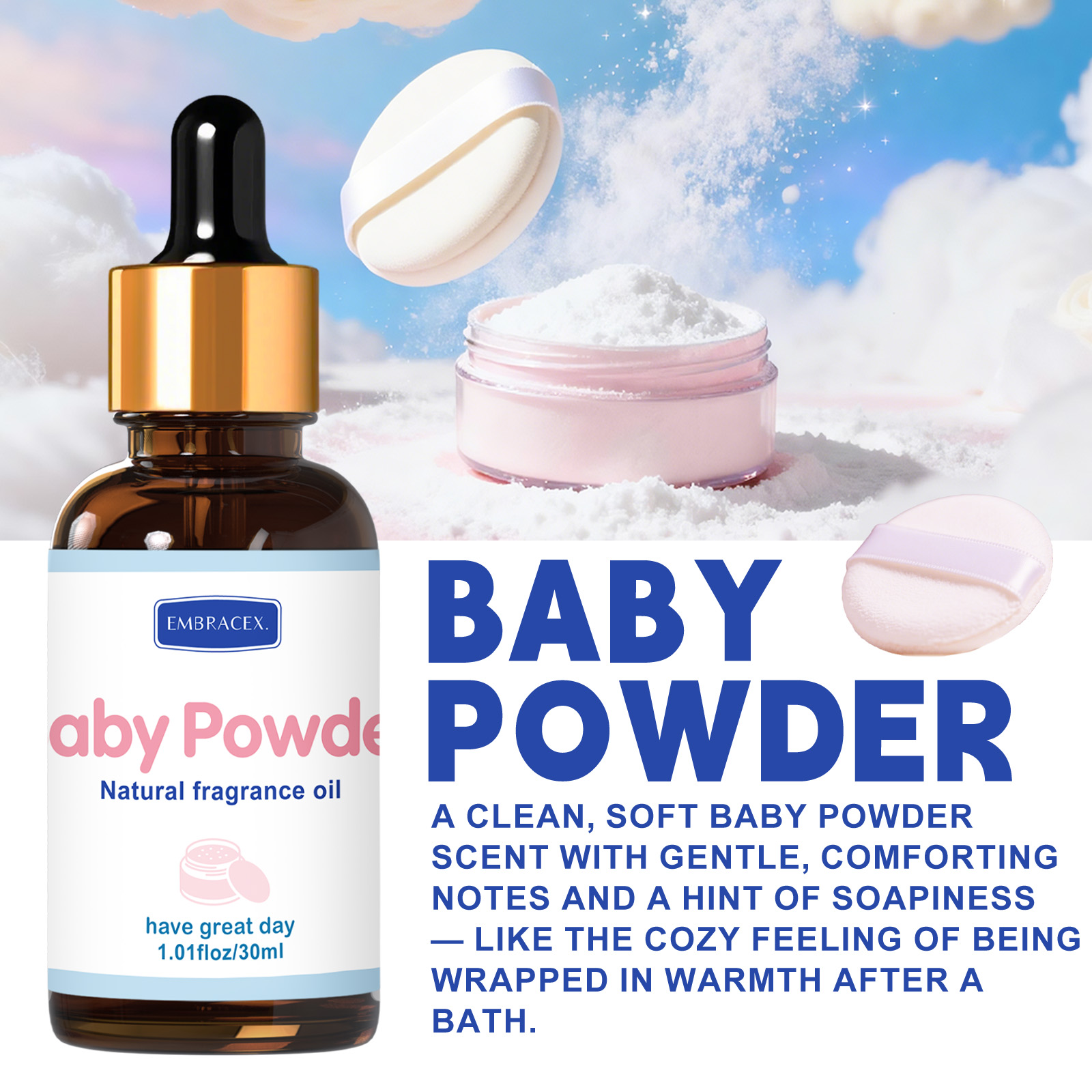 30ml Baby Powder Essential Oil - Candle Supplies Fragrance Oil review and price