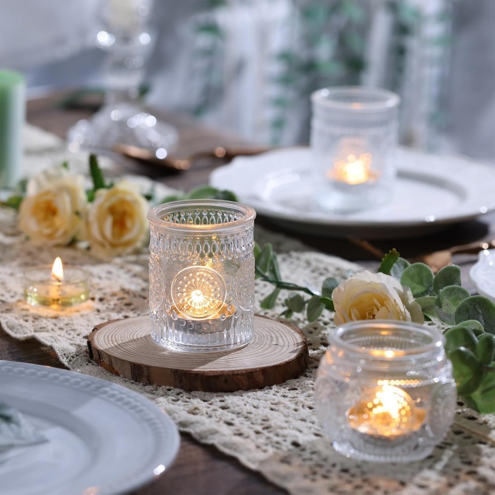 Vintage Embossed Glass Tealigh - Candle Zero review and price