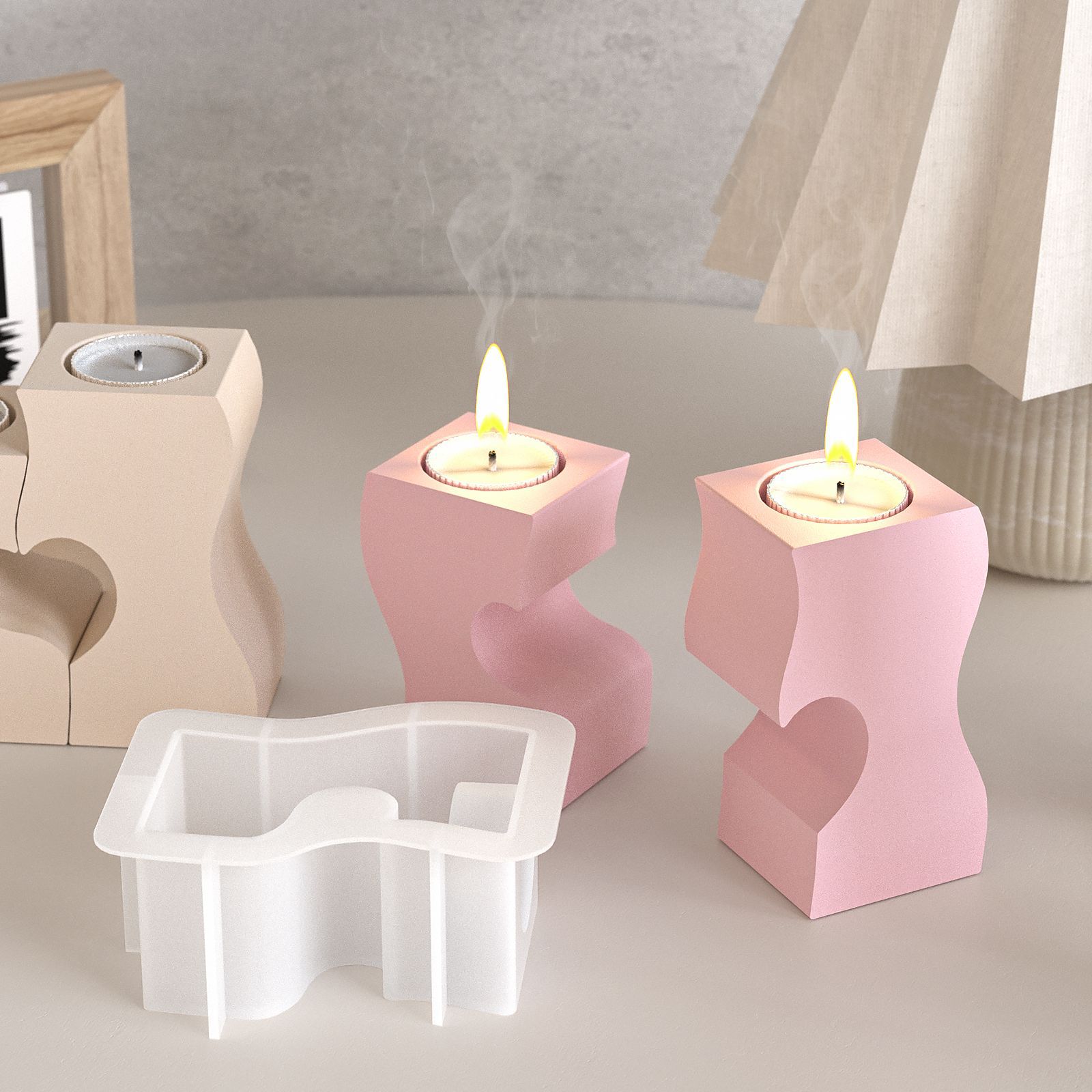S Heart Candlestick Silicone M - Candle Making Supplies Kit review and price