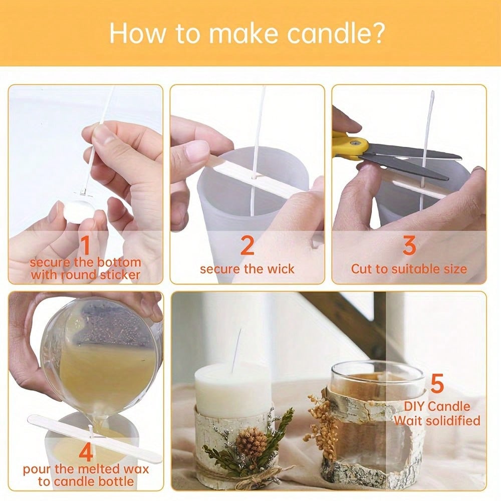 5/10/20/30/50pcs Wooden Candle - Candle Supplies In Bulk review and price