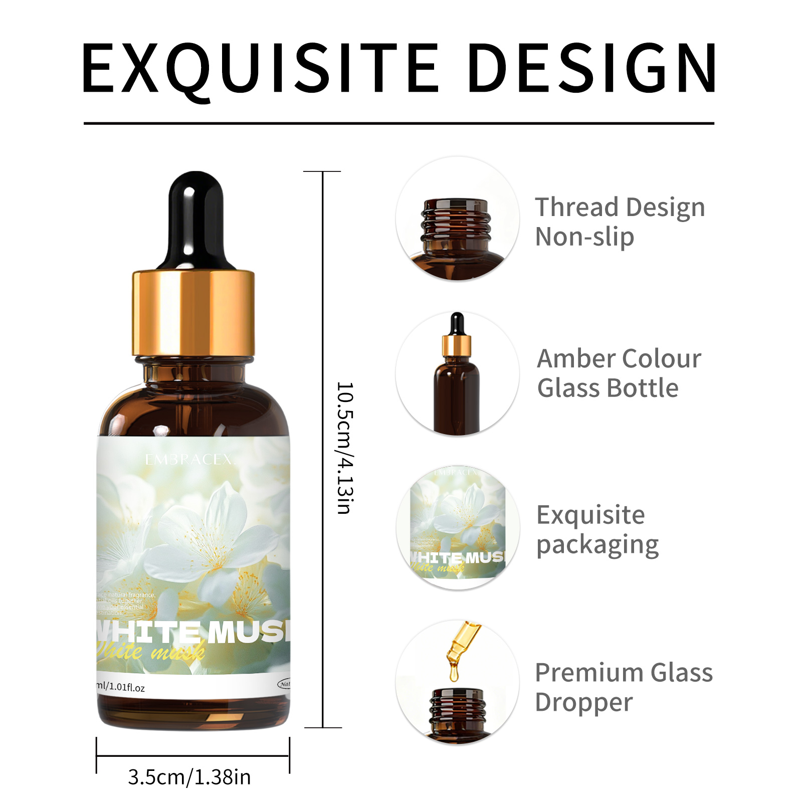 30ml White Musk Essential Oil  - Candle Supplies Fragrance Oil review and price
