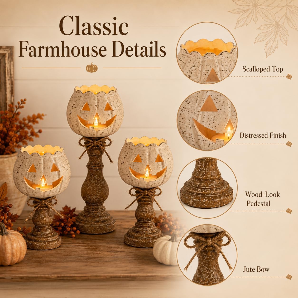 Rustic White Pumpkin Tealight  - Candle Zero review and price