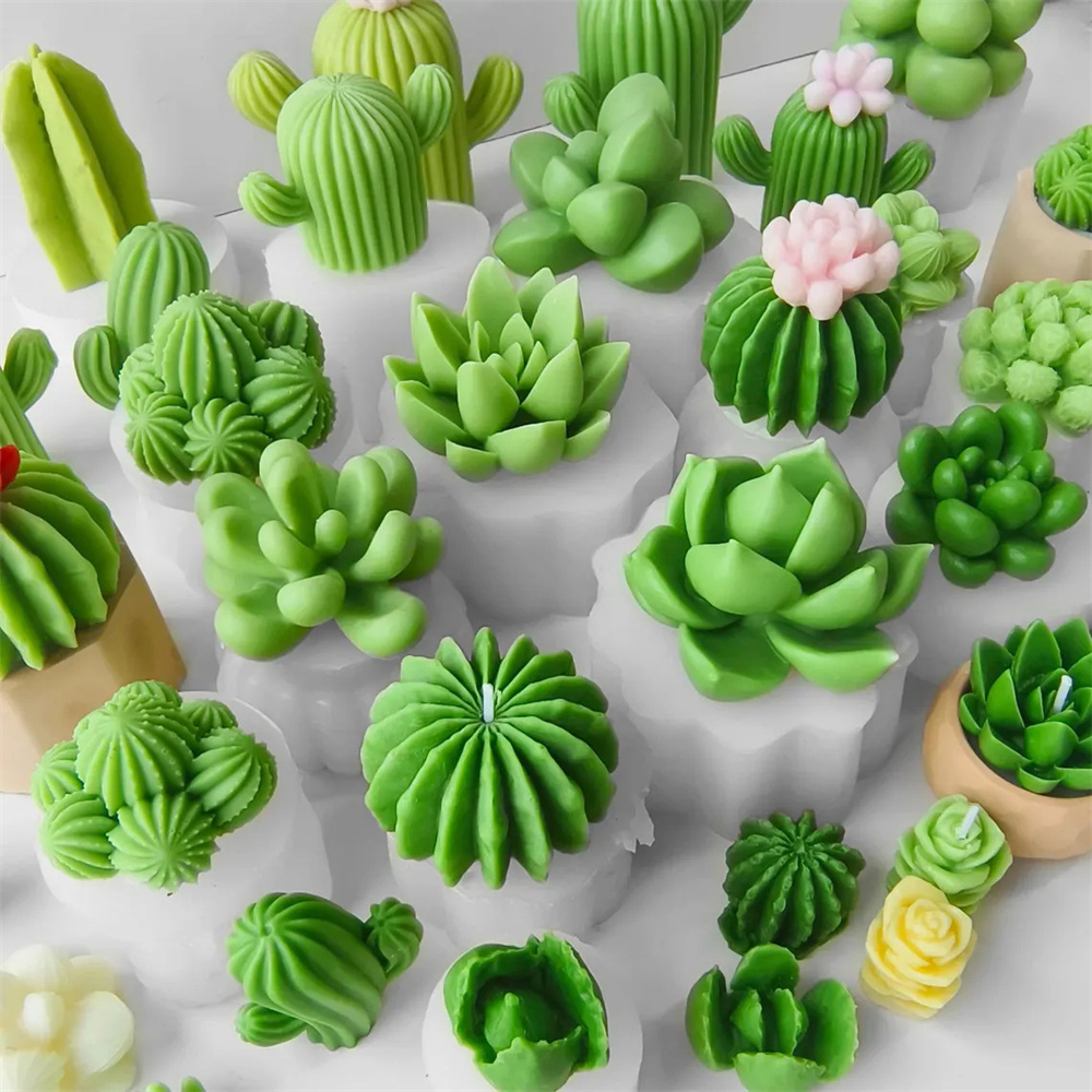 6pcs Succulent Silicone Candle - Candle Supplies In Bulk review and price