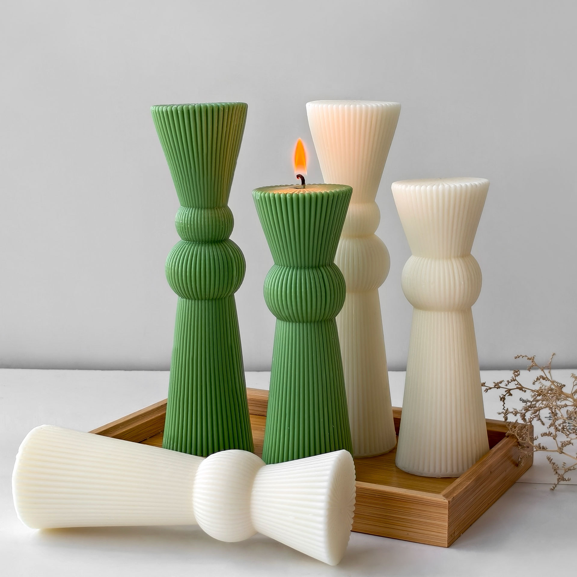 DIY Long Rod Striped Pillar Ca - Candle Supplies In Bulk review and price