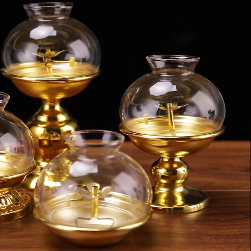 Golden Oil Lamp For Buddha Wit - Candle Zero review and price