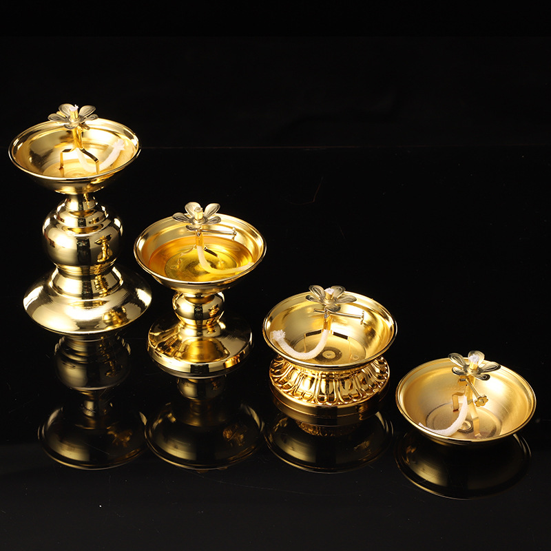 Golden Oil Lamp For Buddha Wit - Candle Zero review and price
