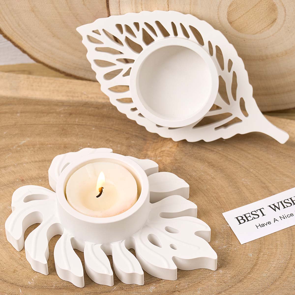 Leaves Candlestick Silicone Mo - Candle Zero review and price