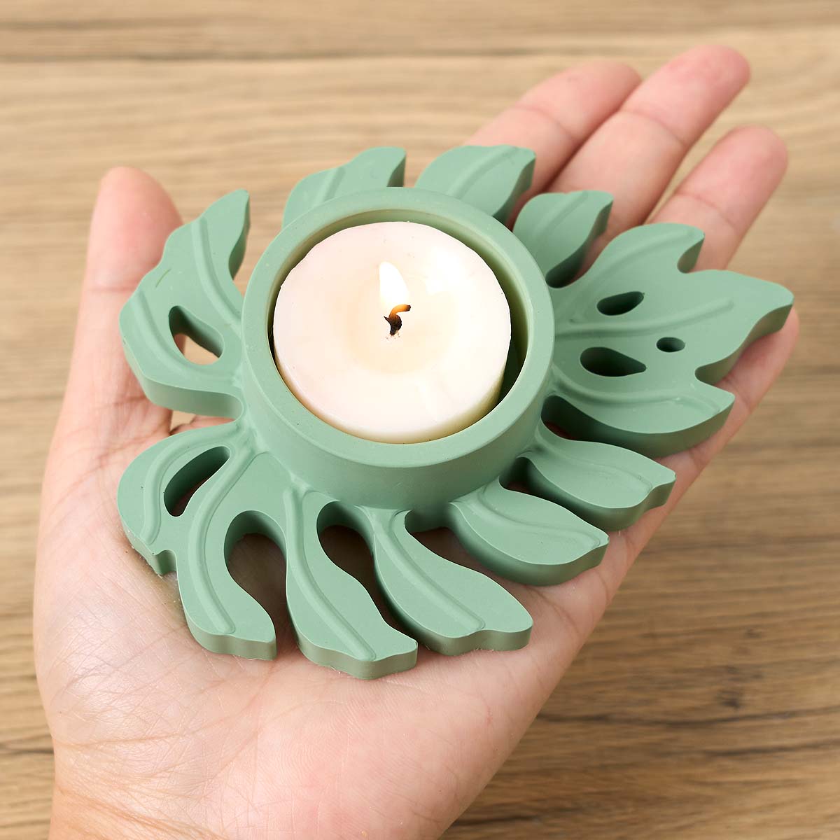 Leaves Candlestick Silicone Mo - Candle Zero review and price